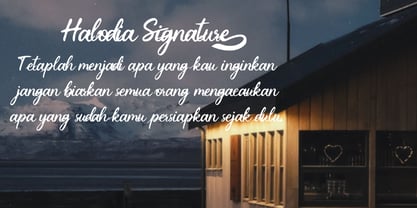 Halodia Signature Font Poster 4