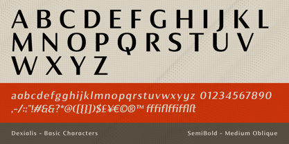 Dexialis Font Poster 10