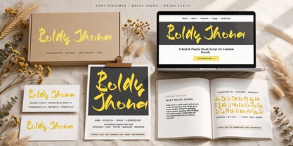 Boldy Jhona Font Poster 1