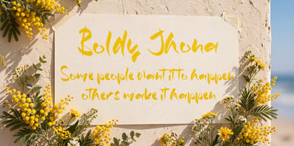 Boldy Jhona Font Poster 9