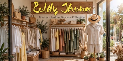 Boldy Jhona Font Poster 8