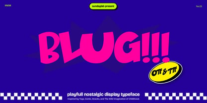 Blug Font Poster 1