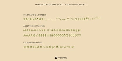 Machou Display Font Poster 10