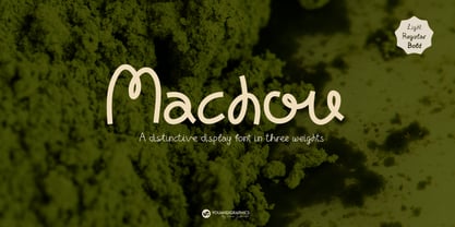 Machou Display Font Poster 1