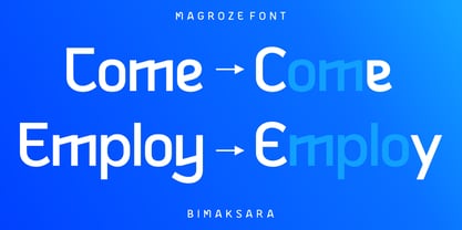 Magroze Font Poster 2