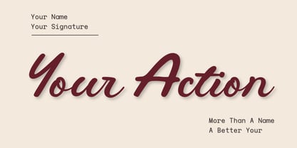 Venadria Signature Font Poster 8