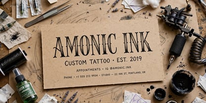 Amonic Ink Font Poster 11