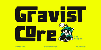 Gravist Core Font Poster 1