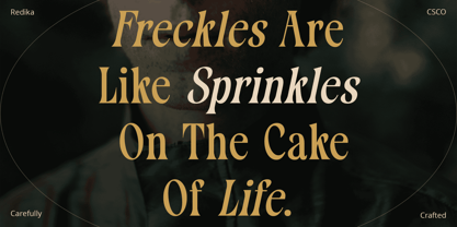 Redika Font Poster 3