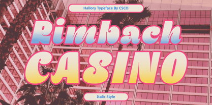 Hallory Font Poster 3