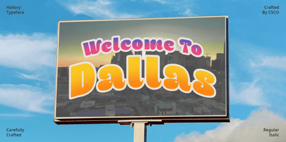 Hallory Font Poster 5