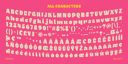 Hallory Font Poster 6