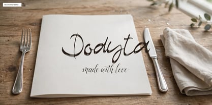 Dodyta Font Poster 10
