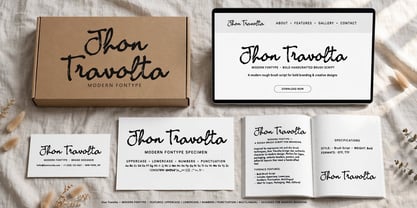 Jhon Travolta Font Poster 1