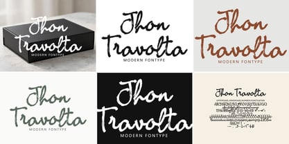 Jhon Travolta Font Poster 15