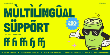Naugh Font Poster 12