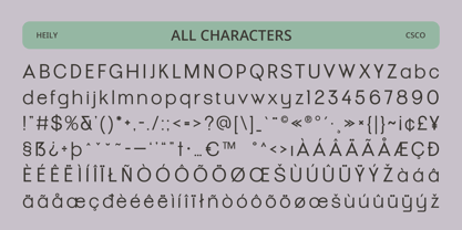 Heily Font Poster 6