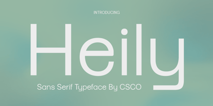 Heily Font Poster 1