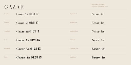 Gazar Font Poster 6