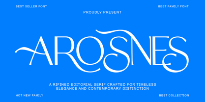 Arosnes Font Poster 1