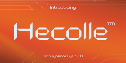 Hecolle Font Poster 1
