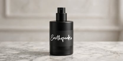 Earthquake Font Poster 7