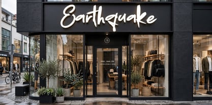 Earthquake Font Poster 15