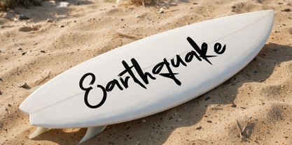 Earthquake Font Poster 2