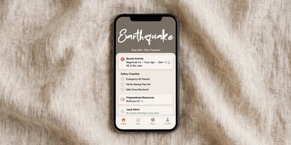 Earthquake Font Poster 6