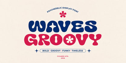 Groovy Waves Font Poster 1