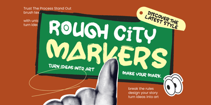 Rough City Markers Font Poster 1