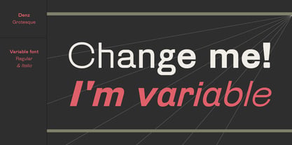 Denz Font Poster 9