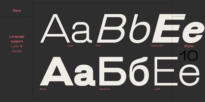 Denz Font Poster 8