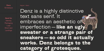 Denz Font Poster 6