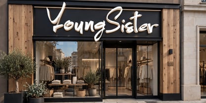 Young Sister Font Poster 12