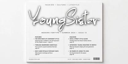 Young Sister Font Poster 10