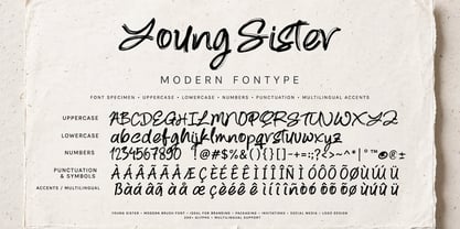 Young Sister Font Poster 6