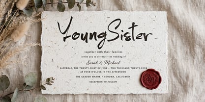 Young Sister Font Poster 2