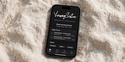 Young Sister Font Poster 9