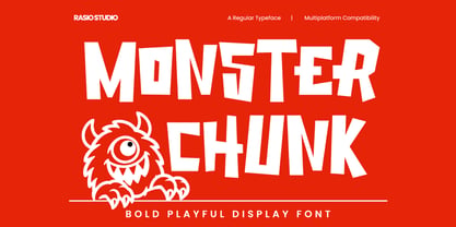Monster Chunk Font Poster 1