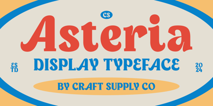 CS Asteria Font Poster 1