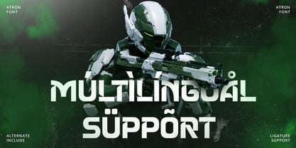 Atron Font Poster 13