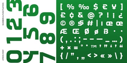Atron Font Poster 12