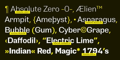 Perupa Font Poster 7