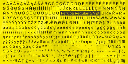 Perupa Font Poster 12