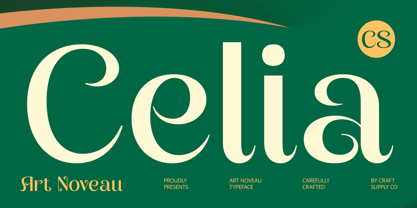 CS Celia Font Poster 1