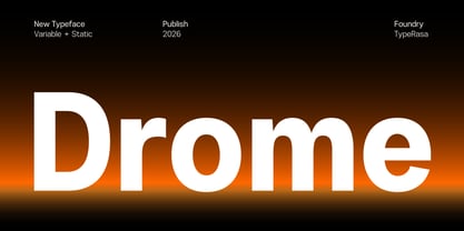 Drome Font Poster 1