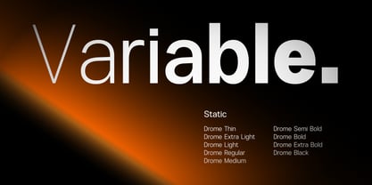 Drome Font Poster 2
