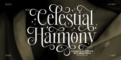 MLTP Celestial Harmony Font Poster 1