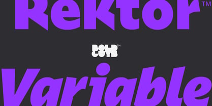 Rektor Variable Concept Font Poster 1